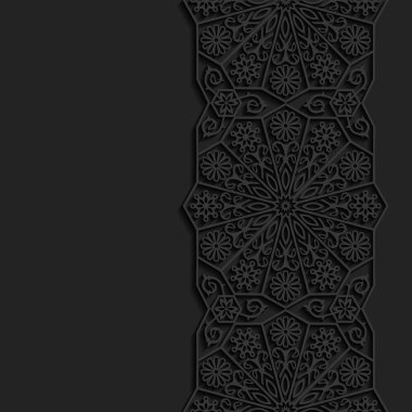 Arka plan ile geleneksel süs. Vektör çizim.