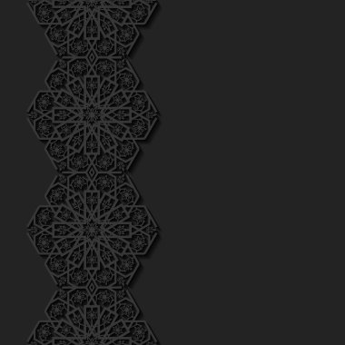 Arka plan ile geleneksel süs. Vektör çizim.