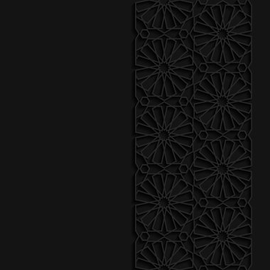 Arka plan ile geleneksel süs. Vektör çizim.