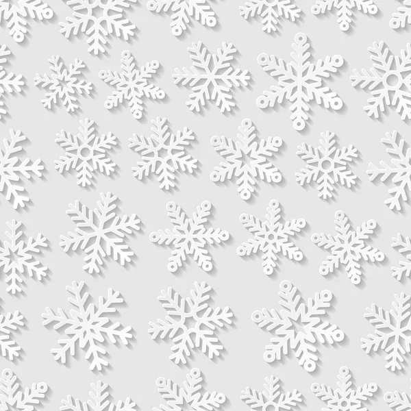 Απρόσκοπτη μοτίβο με νιφάδες χιονιού. εικονογράφηση διανύσματος. — Διανυσματικό Αρχείο