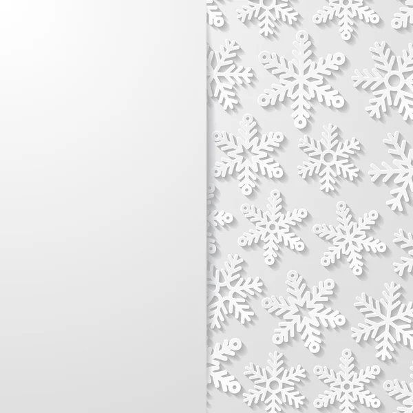 Fond abstrait avec flocons de neige. illustration vectorielle. — Image vectorielle