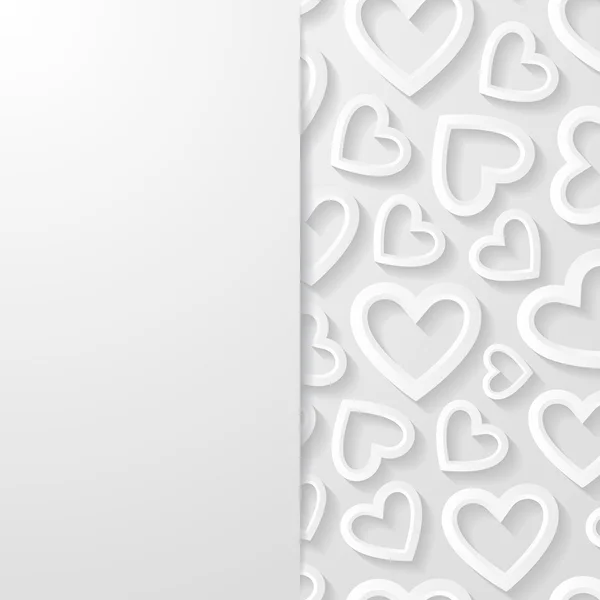 Fondo abstracto con corazones — Vector de stock