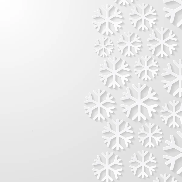 Fundo abstrato com flocos de neve. ilustração vetorial. — Vetor de Stock