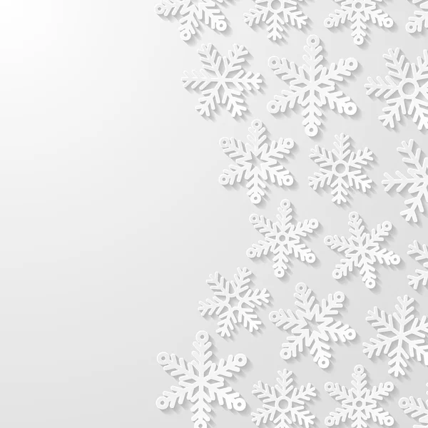 Fundo abstrato com flocos de neve. ilustração vetorial. — Vetor de Stock
