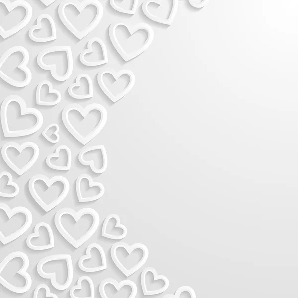 Abstract background with hearts — Stock Vector