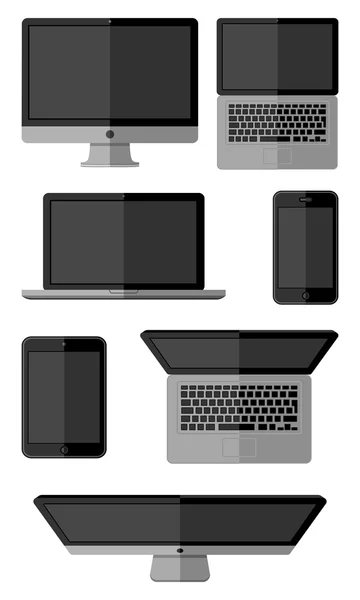 Ensemble de gadgets isolés — Image vectorielle