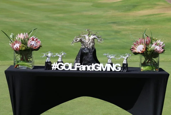 Winners Trophy Table Gary Player Charity Invitational 2015 — Stock fotografie