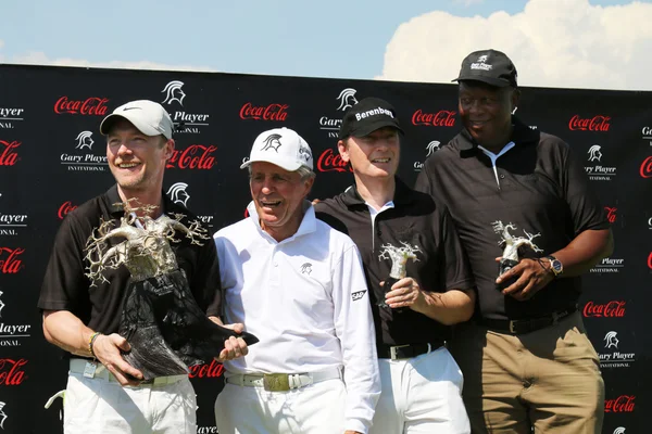 Tournament winning team of Gary Player for second year on Novemb — Zdjęcie stockowe