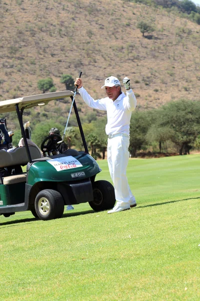 Tournament presenter and grand master Gary Player after the perf — Stockfoto