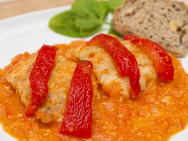 Cod a la Riojana — Stock Photo, Image