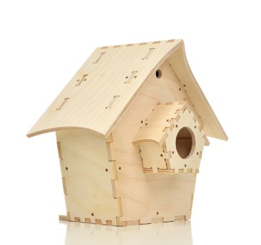 Kuş neasting evi izole ağaçtan 