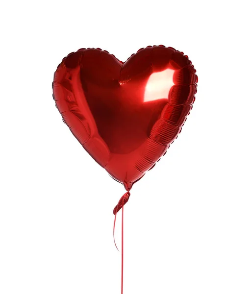 Büyük Yürekli Balonlar Büyük Kırmızı Folyo Balonları Sevgililer Günü Düğün Yıldönümü Partisi için Aşk Balonu — Stok fotoğraf