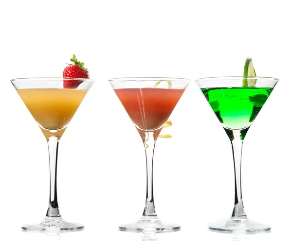 Beliebte Zusammensetzung alkoholischer Cocktails — Stockfoto