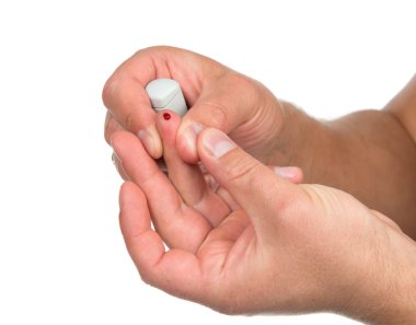 şeker hastalığı sabırlı parmak kan glikoz düzeyi kan testi yapmak 
