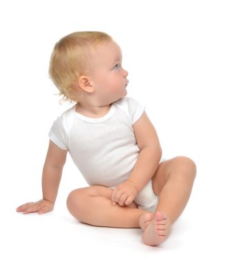 Bebek çocuk bebek toddler sürünerek oturan 