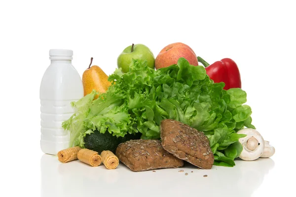 Obst und Gemüse Diät Gewichtsverlust Morgen Frühstückskonzept — Stockfoto