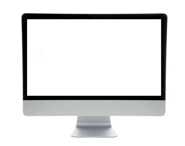 New monitor computer retina display with blank screen — Zdjęcie stockowe