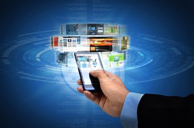 Internet üzerinde akıllı telefon genel kavram