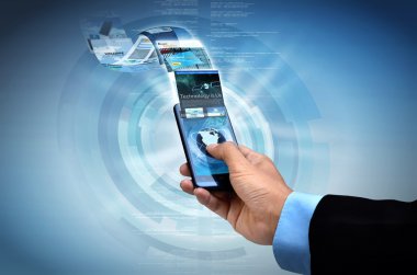Internet üzerinde akıllı telefon genel kavram