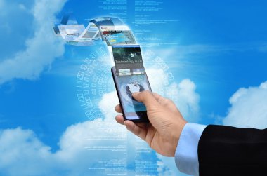 Internet üzerinde akıllı telefon genel kavram