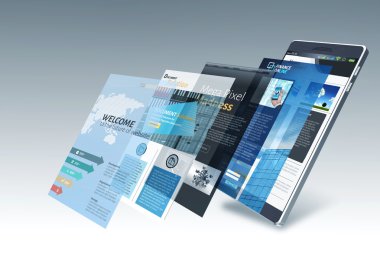 Internet üzerinde akıllı telefon genel kavram