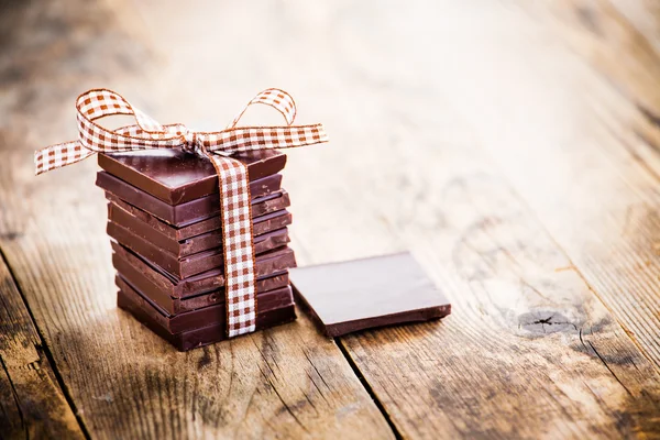 Deliciosos regalos de chocolate, hechos a mano . —  Fotos de Stock