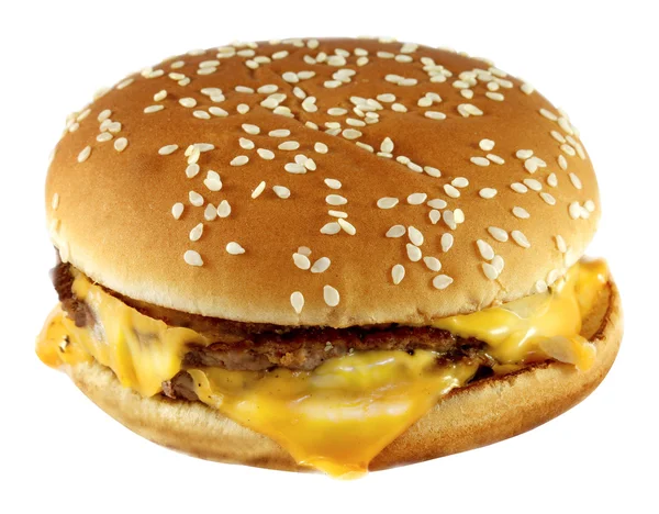 Двойной чизбургер — стоковое фото