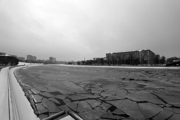 Ice on the river — Stock Photo, Image