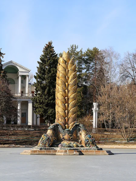 Orelha de ouro fonte em Moscou — Fotografia de Stock