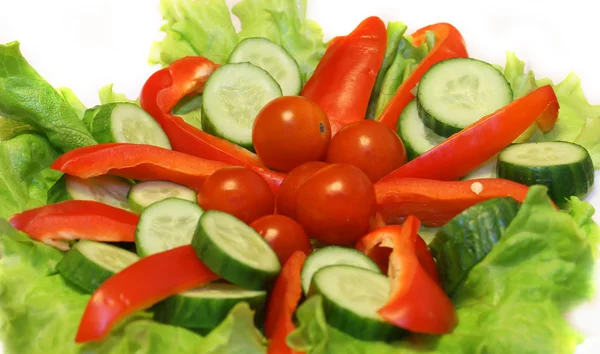 Vegetables on the dish — Stock Photo, Image