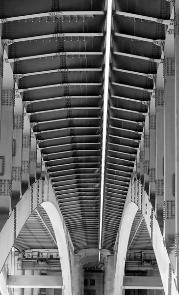 Iron structure bridge — Stok fotoğraf