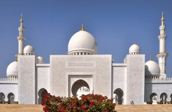 ABU DHABI, UAE - MARCH 14,2012: Zayed mosque in the Emirates . – stockfoto