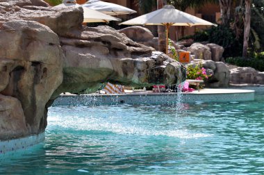 Hurghada, Mısır - 8 Temmuz 2012: bir güzel otel Bay Makadi Bay cezalandırır. Mısır