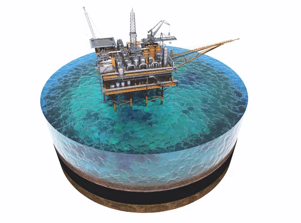 Oil Rig.3d — Stock Photo, Image