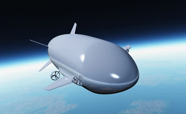 The dirigible.3d — Stock Photo, Image