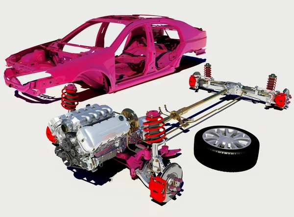 Рама автомобиля — стоковое фото