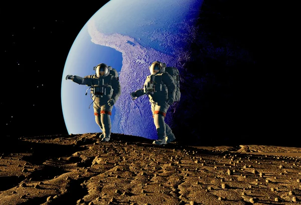 Grupp av astronauter — Stockfoto