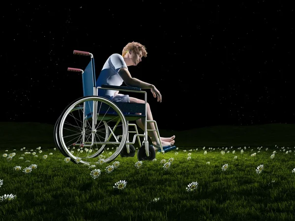 Disabili. Rendering .3d — Foto Stock