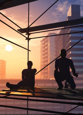 İnşaatçılar 3d render