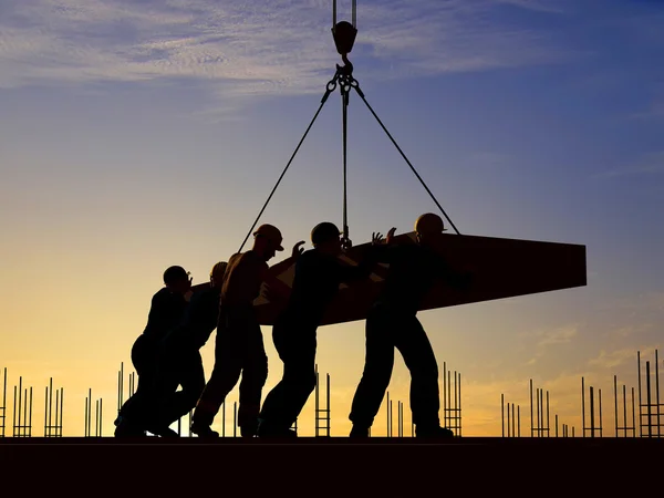 The group of workers — Stock Photo, Image