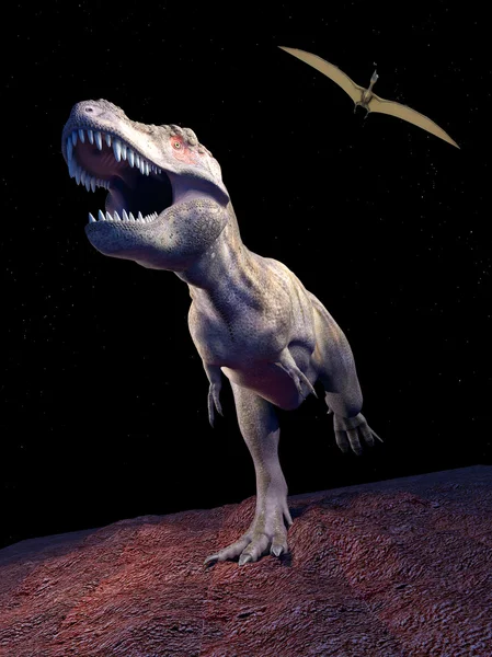 Dinozor 3d render — Stok fotoğraf