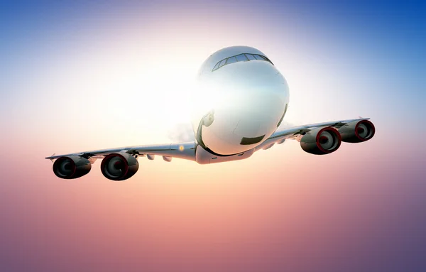 Um avião de passageiros — Fotografia de Stock