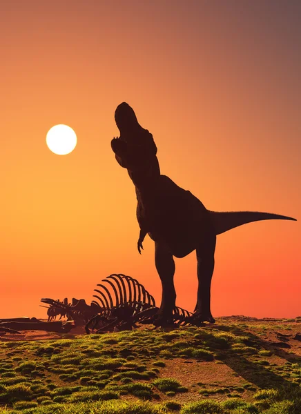 El dinosaurio, 3d render — Foto de Stock