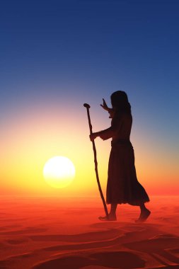 Çöldeki İsa., 3D canlandırma.