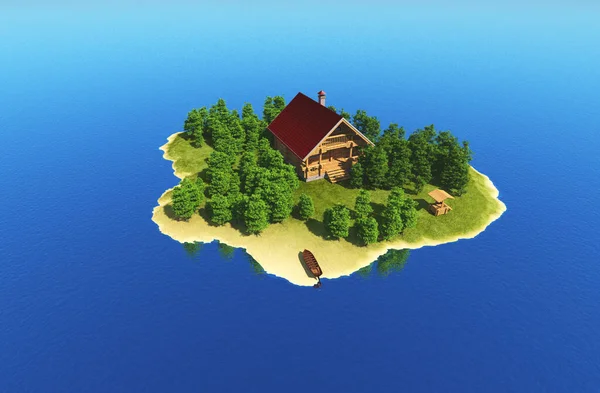 Island House Sea Render — Photo