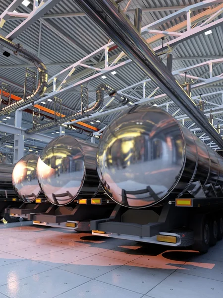 Machine in the hangar. — Stock Photo, Image