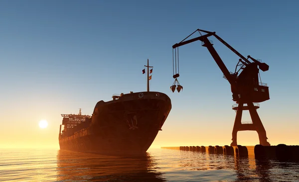 The cargo ship — Stock Photo, Image