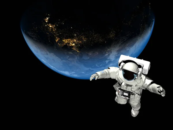 Voando acima da Terra . — Fotografia de Stock