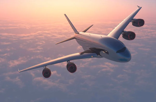 O avião de passageiros  . — Fotografia de Stock