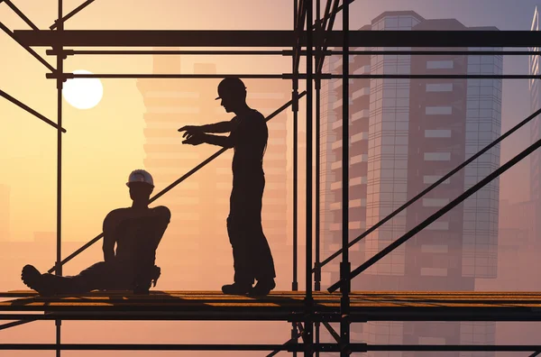 Los constructores 3 d  . — Foto de Stock